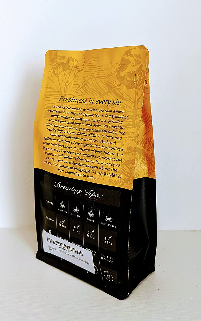 Nilgiri Black Tea | 5.3oz / 150gm | 100% Premium Black Tea Leaves | Pure Loose Leaf Robust Breakfast Tea